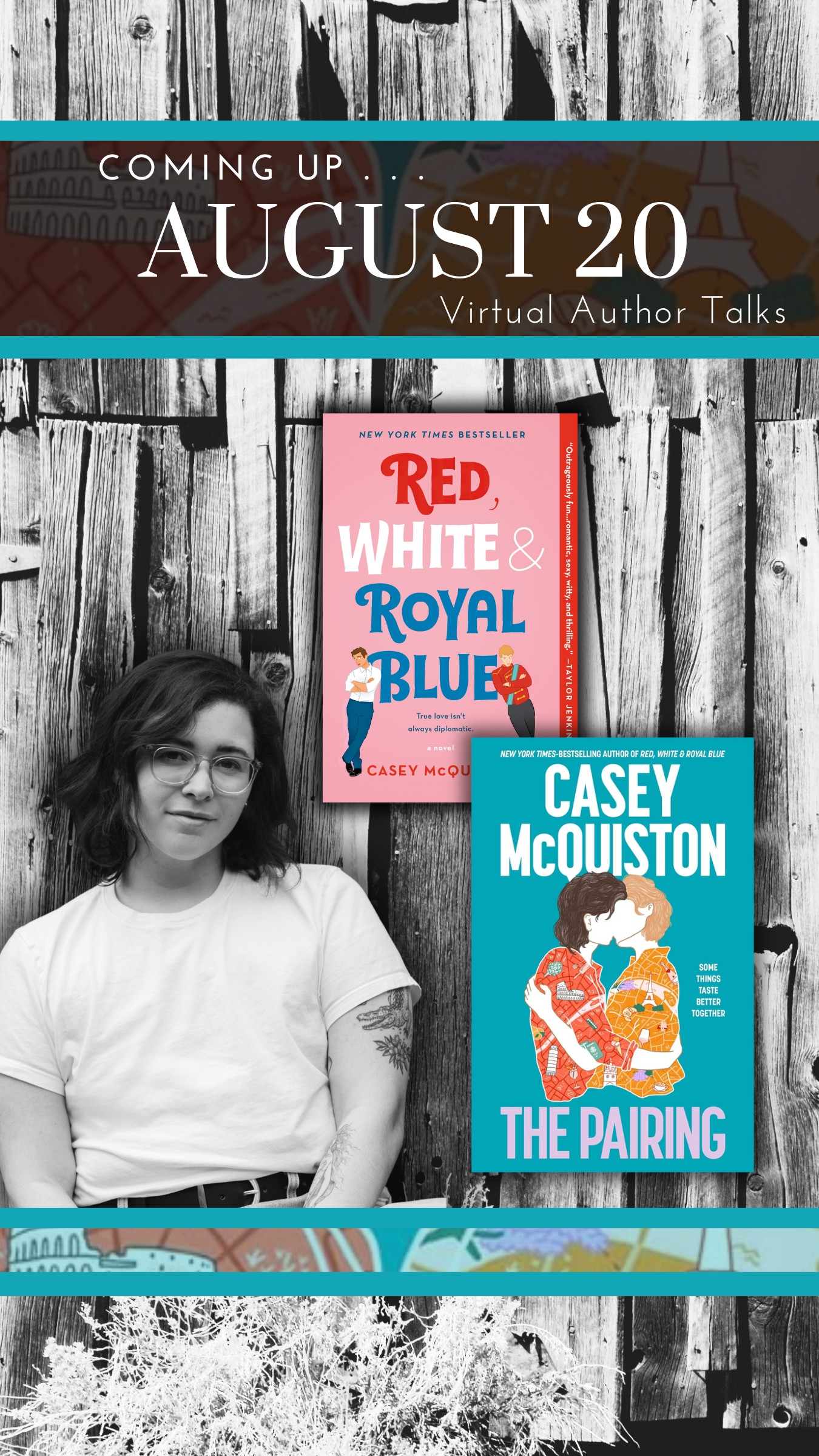 IG STORY marketing image McQuiston Hawkins Author Talk