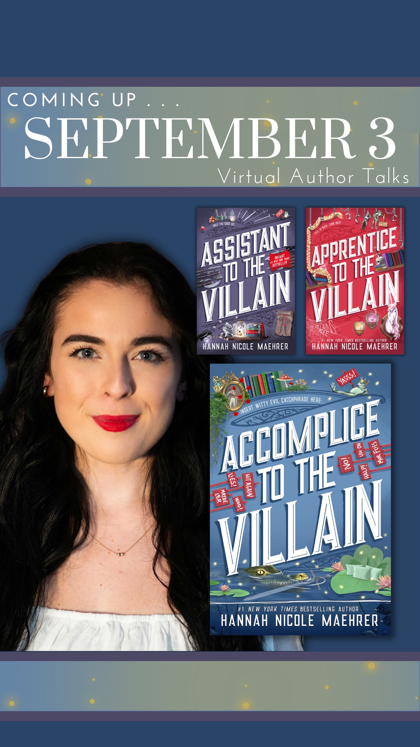 IG marketing image Hannah Nicole Maehrer Hawkins Author Talk