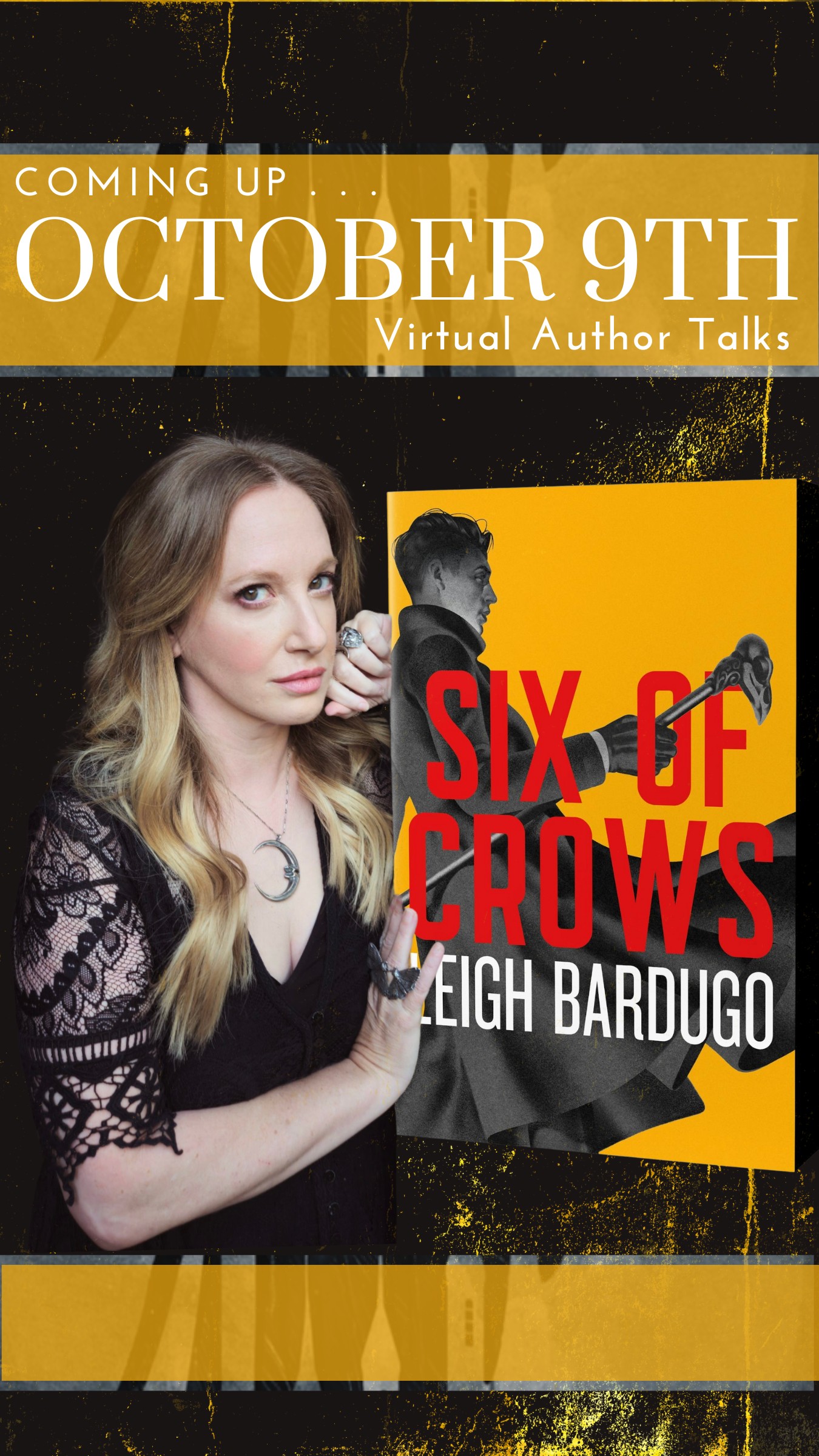 IG marketing image Leigh Bardugo Rice Author Talk
